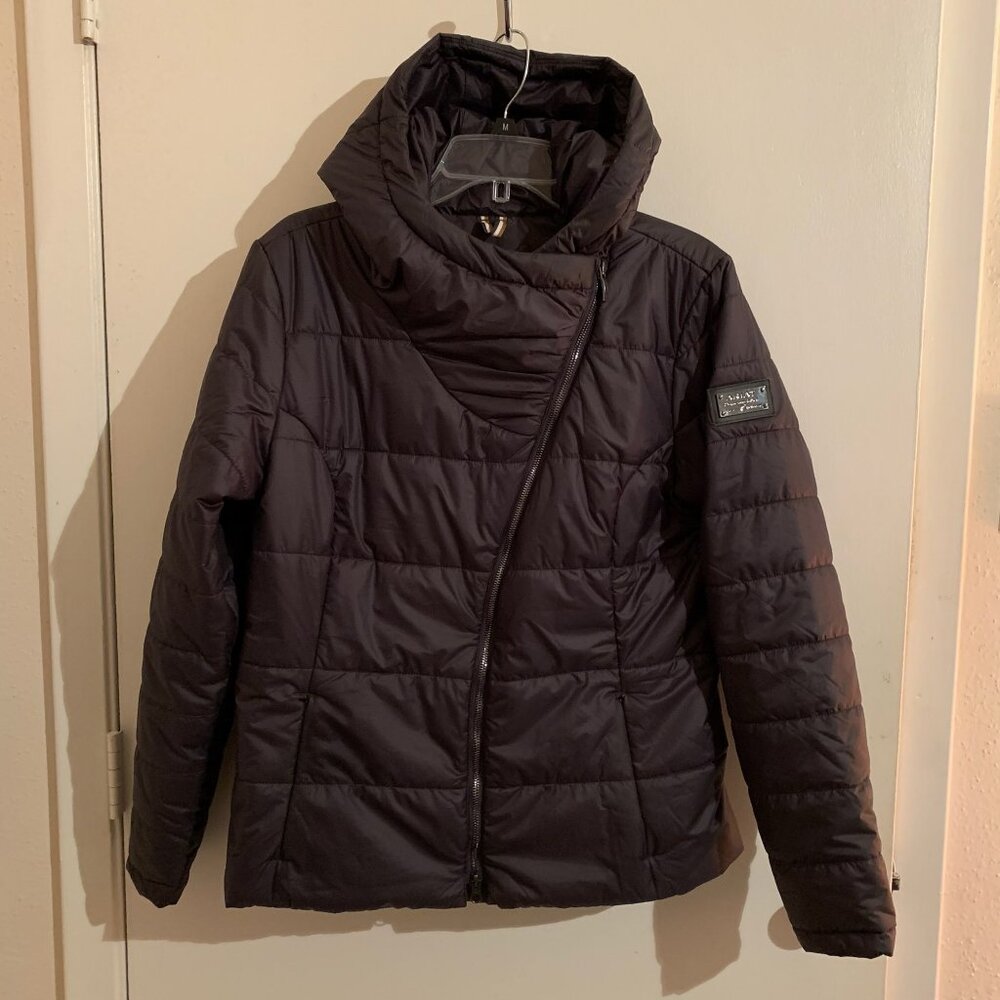 AriatTek insulated puffer jacket Womens Large Dark Grey